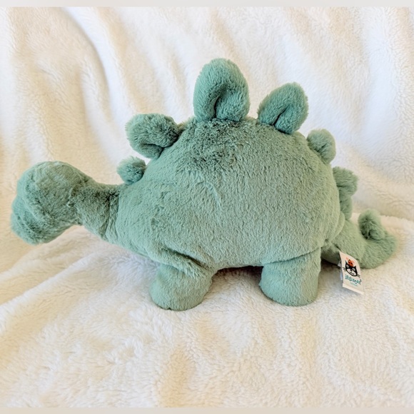 Jellycat Fossilly Stegosaurus Green Plush Dinosaur - Retired - Medium - Picture 5 of 15